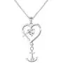 S925 Sterling Silver Faith Hope Love Heart Cross Anchor Vintage Pendant Necklace Ring Jewelry Set S925 Sterling Silver Faith Hope Love Heart Cross Anchor Vintage Pendant Necklace Ring Jewelry Set