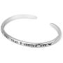 SUVANI Sterling Silver It was Then That I Carried You Footprints in The Sand Poem Bracelet 7 inches