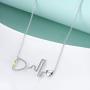 SOULMEET Sterling Silver Stethoscope Heart Pendant Necklace Medical Workers Doctor Nurse Gift Nursing Themed Jewelry