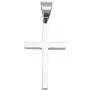 Double Rainbow Jewelry 18''-36'' Mens Stainless Steel Unisex Silver Plain Cross Pendant 6MM Figaro Chain Necklace Link Double Rainbow Jewelry 18''-36'' Mens Stainless Steel Unisex Silver Plain Cross Pendant 6MM Figaro Chain Necklace Link