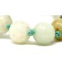 Larimar Accessories Mala Beads 108, 8mm Prayer Malas, All Natural A-1 Beaded Gemstones, Beaded Silk Tassel Necklace, Mens Crystal Healing Bead Jewelry
