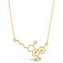 Rosa Vila THC Molecule Necklace, CBD Molecule Jewelry, Geek Jewelry for Women, Nerdy Jewelry Gift, Science Lovers Gifts, CBD Oil Lovers Gifts