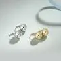 FANCIME Ball Leverback Dangle Earrings Ball Drop Earrings Round Spheres Bead Drop Earrings Simple Plain Basic High Polished Yellow/White Gold Plated Jewelry for Women Teen Girls, Ball Diameter 12mm