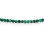 NirvanaIN Natural Malachite Gemstone Necklace with sterling silver for her, Birthday & Christmas gift