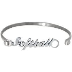 Stainless Steel Softball Bracelet | Softball Jewelry by ChalkTalk Sports