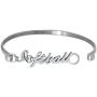 Stainless Steel Softball Bracelet | Softball Jewelry by ChalkTalk Sports