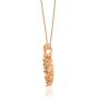 Gin & Grace 10K Rose Gold Genuine Pink Morganite Gemstone Pendant Necklace for Women