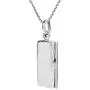 AeraVida Plain Rectangle Locket .925 Sterling Silver Pendant Necklace AeraVida Plain Rectangle Locket .925 Sterling Silver Pendant Necklace