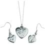 10th Anniversary Pure Tin Pendant and Earring Set