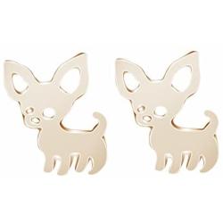 Chengxun Cute Chihuahua Stud Earrings