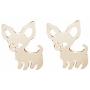 Chengxun Cute Chihuahua Stud Earrings