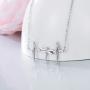 ROMANTIC WORK Heartbeat EKG Necklace for Women Sterling Silver Life Line Dragonfly Cardiogram Pendant Necklace Nurse Jewelry Gift for Girls Lover Wife
