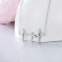 ROMANTIC WORK Heartbeat EKG Necklace for Women Sterling Silver Life Line Dragonfly Cardiogram Pendant Necklace Nurse Jewelry Gift for Girls Lover Wife
