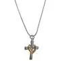 Yves Renaud Cross Charm Jewelry with Multiple Styles Dainty Black Cross, Cross with Heart, Cross with Solitaire Crystal Pendant Necklaces on 20'' Silver Plated Chain - Fashion Jewelry for Women, Girls