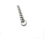 TRUSUPER Jewelry 3.5mm Titanium Steel Mens Beveled Curb Link Chain Silver Necklace, 18'',20'',22'',24'',26'',28'',30