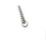 TRUSUPER Jewelry 3.5mm Titanium Steel Mens Beveled Curb Link Chain Silver Necklace, 18'',20'',22'',24'',26'',28'',30