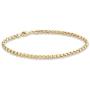 Miabella Solid 18K Gold Over Sterling Silver Italian 3.5mm Square Rolo Link Round Box Chain Bracelet for Men Women 7, 8, 8.5, 9 Inch 925 Made in Italy
