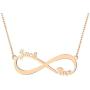 U7 Personalized Name Necklace for Mother or Couple 18K Gold Plated Script Nameplate Jewelry Custom Any Name/Birth Year Pendant Choker for for Women Teen Girls, Length 16 Inch