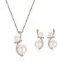 Beauty U Rose Gold Pearl Jewelry Set Women Wedding Earrings and Pendant Necklace Bridal Bridesmaids Jewelry Set Valentines Gift Beauty U Rose Gold Pearl Jewelry Set Women Wedding Earrings and Pendant Necklace Bridal Bridesmaids Jewelry Set Valentines Gift