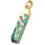 ZENGORI 1 Pcs Gold Plated Copper Natural Turquoise Multi-Kind Shape Pendant for Unisex