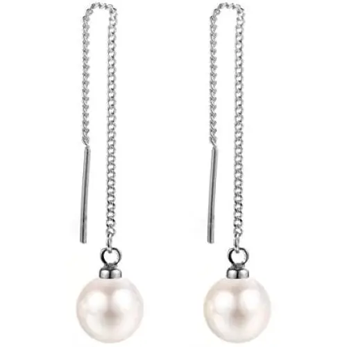 Women Imitation Pearl Drop Earrings Long Threader Dangle Earrings Ear Line Eardrop Piercing Jewelry Hypoallergenic Women Imitation Pearl Drop Earrings Long Threader Dangle Earrings Ear Line Eardrop Piercing Jewelry Hypoallergenic