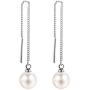 Women Imitation Pearl Drop Earrings Long Threader Dangle Earrings Ear Line Eardrop Piercing Jewelry Hypoallergenic
