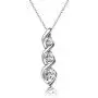 Ascona Gold Plated Cubic Zirconia Journey Necklaces for Women girls 3 Stone Simulated Diamond Twisted Pendant Womens Jewelry Necklace, 18+2'' Ascona Gold Plated Cubic Zirconia Journey Necklaces for Women girls 3 Stone Simulated Diamond Twisted Pendant Womens Jewelry Necklace, 18+2''