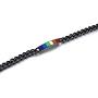 MPRAINBOW Lesbian Gay Pride Relationship Rainbow Stainless Steel Link Bracelet for Men Boy