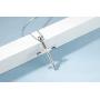 S925 Sterling Silver Baseball Faith Inspirational Pendant Necklace for Women Men
