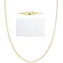 ASHINE 0.8mm Italian Box Chain Necklace 925 Sterling Silver 16'' - 30'' with Silver Polishing Cloth
