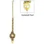 MUCH-MORE Sleek Design Gold Plated Maang Tikka for Girls & Kids & Women