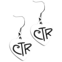 CTR Earrings for Women with Stainless Steel Hooks LDS Choose The Right Jewelry Mormon Themed Gifts for Girls