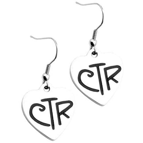 CTR Earrings for Women with Stainless Steel Hooks LDS Choose The Right Jewelry Mormon Themed Gifts for Girls