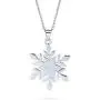 Christmas White Simulated Pearl Holiday Party Snowflake Pendant Necklace Earring Jewelry Set for Women Leverback Silver Plated Christmas White Simulated Pearl Holiday Party Snowflake Pendant Necklace Earring Jewelry Set for Women Leverback Silver Plated