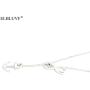 ELBLUVF Newest Stainless Steel Anchor Infinity Y Shaped Lariat Style Necklace 18inch for Women 3 Colors