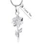 memorial jewelry Sun Flower Cremation Urn Necklace Keepsake Ashes Pendant Cremation Jewelry