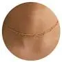 itianxi Dainty Beaded Choker Necklaces,14K Gold/Silver Plated Cute Tiny Delicate Coin/Satellite Chain Choker Necklaces for Women