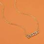Modyle 18K Gold Plated Constellation Zodiac Necklaces Jewelry for Women Antique Style Designed Letter Taurus Aries Necklaces