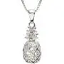 Sterling Silver Pineapple Pendant with 18'' Box Chain Sterling Silver Pineapple Pendant with 18'' Box Chain