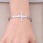 Zuo Bao Christian Religious Gift Jesus Cross Jewelry Bible Verse Scripture God is Good All The Time Bracelet Inspirational Motivational Christian Quote
