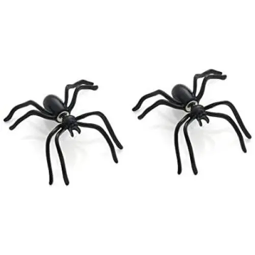Cinlan Black Spider & Bat Dangle Drop Earrings Halloween Party Costume Accessories Jewelry Cinlan Black Spider & Bat Dangle Drop Earrings Halloween Party Costume Accessories Jewelry
