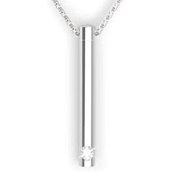 JPGO Urn Necklace Pendant for Memorial Ashes with Stainless Steel Bar Keepsake Ash Jewelry