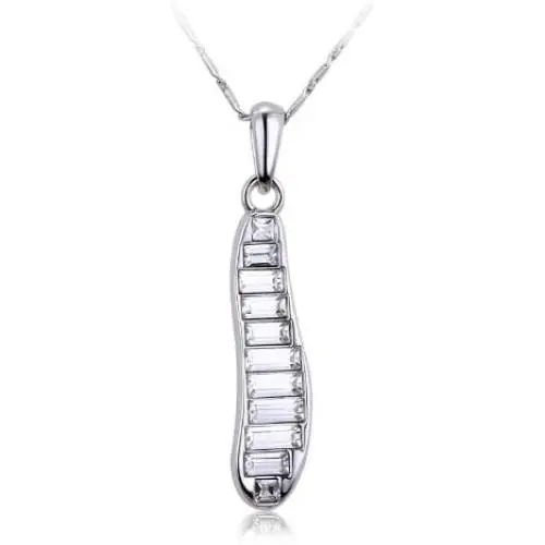 Purple Finch Opalescence Necklace with Swarovski Elements Austrian Crystal and Silver Plated Chain