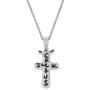 LKV Cactus Jack Cross Pendant Gold Plated Brass Necklace Iced Out Cubic Zircon Hip Hop Jewelry