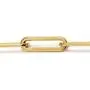 Stonemint 18k Warm Yellow Gold-Plated 4.8mm Paperclip Link Chain Necklace and Bracelet - 6.75''- 24''