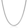 Sterling Silver 2.00mm Popcorn Flex Rhodium Plated Chain