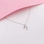 VENSERI 925 Sterling Silver ''Stronger Than Yesterday'' Dumbbell Necklace Weight Lifting Dumbbell Barbell Gym Pendant Necklace Engraved Dumbbell Barbell Gym Buff Pendant Necklace
