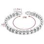 Women Jewelry 925 Sterling Silver Plated String Beads Beaded Chain Bracelets