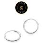 SOLIDGOLD - 14K Endless Gold 10-20mm Infinity Hoop Sleeper Earrings | Yellow, Rose & White Gold