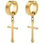 Non-Pierced Clip On Cross Dangle Drop Hoop Hinged Earrings Set for Men Women No Piercing Ear Plug Jewelry for Graduation Easter Christmas Non-Pierced Clip On Cross Dangle Drop Hoop Hinged Earrings Set for Men Women No Piercing Ear Plug Jewelry for Graduation Easter Christmas